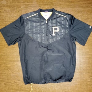 Majestic Authentic MLB Collection Half-Zip Training Jacket (Pittsburgh Pirates)