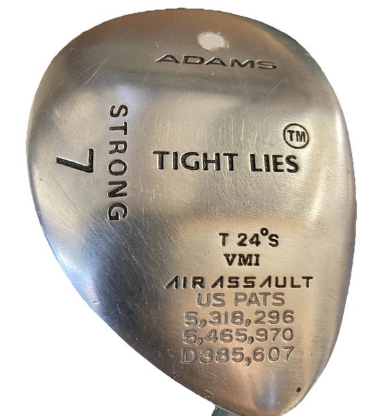 Adams Tight Lies VMI Strong 7 Wood 24* RH SuperShaft Regular Flex 41.5" New Grip