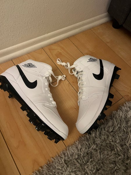 Nike Air Jordan 1 High Retro MCS White Baseball Cleats AV5354-100 Mens 11.5