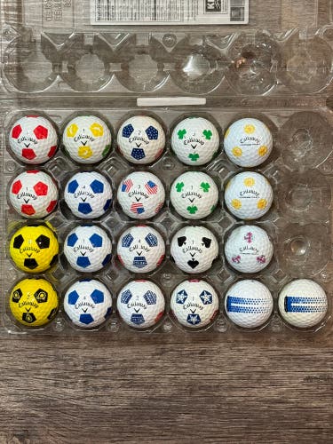 21 Callaway Chrome Soft, Chrome Tour, ERC Soft Golf Balls - Truvis Design