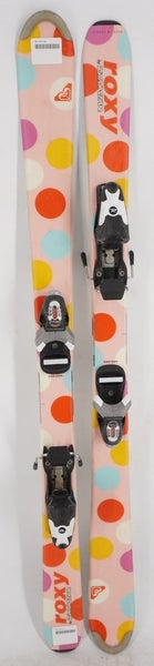 Roxy Polka Dots Kids Skis with Bindings - 120 cm Used