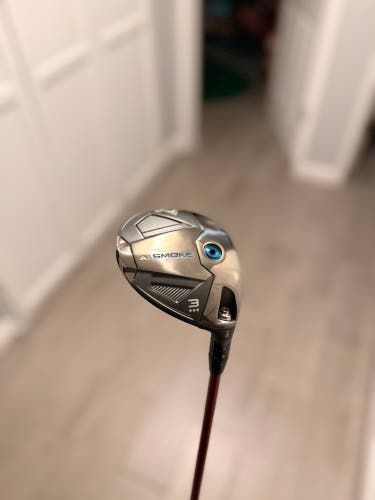 Men's 2024 Callaway Paradym Ai Smoke Triple Diamond T Right Handed Fairway Wood Stiff Flex 3 Wood