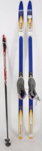 L.L. Bean Discovery Cross Country Skis 190cm w/ Merrell Challenge Boots Euro 41