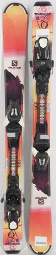 Salomon Q Lux Jr Kids Skis with Bindings - 100 cm Used