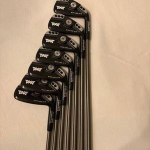 Men's PXG 0311 P GEN5 Xtreme Dark Right Handed Iron Set Stiff Flex 8 Pieces Graphite Shaft (Used)
