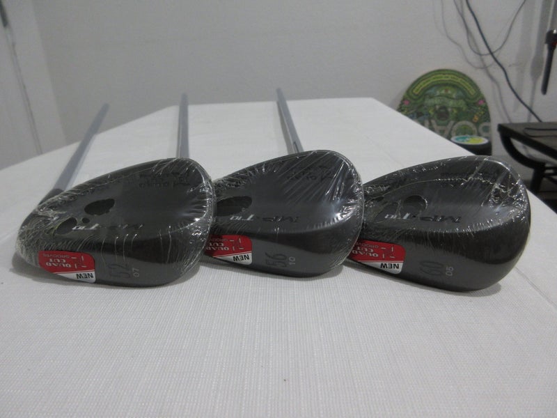 Mizuno MP-T10 Black Satin Wedge Set - 52.07 - 56.10 - 60.05- Regular Steel - NEW