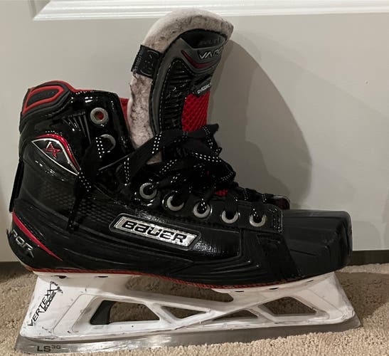 Bauer Vapor 1X Pro Junior Goalie Skates Regular Width Size 4.5 (Used)