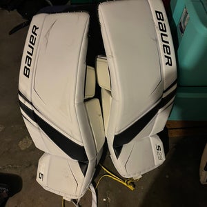 Large Bauer Supreme S29 Goalie Leg Pads