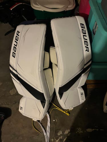 Large Bauer Supreme S29 Goalie Leg Pads
