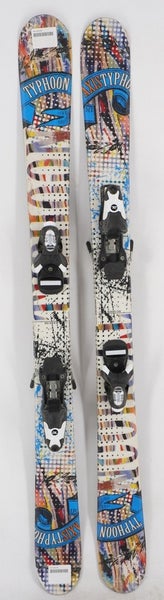 Axis Typhoon Twin Tip Kids Skis with Bindings - 125 cm Used