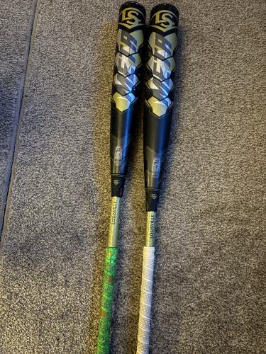 2021 Louisville Slugger Meta 32 (-5) and (-8) HR derby / showcase bats combo w/ 2 new lizard skins