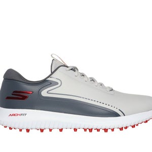 Skechers Go Golf MAX 3 Arch Fit Shoes (Gray/Red, 10, Medium) NEW