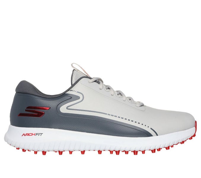 Skechers Go Golf MAX 3 Arch Fit Shoes (Gray/Red, 10, Medium) NEW