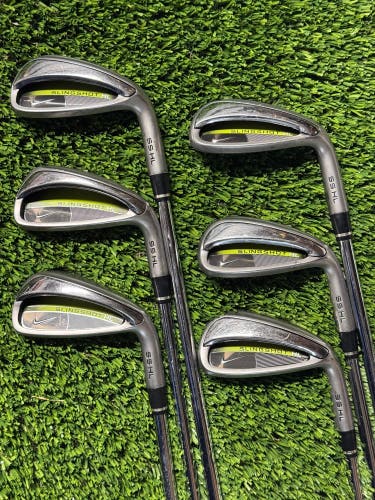 Right Handed Nike Slingshot HL Greenback Iron Set 6-PW,AW Stiff Flex Steel