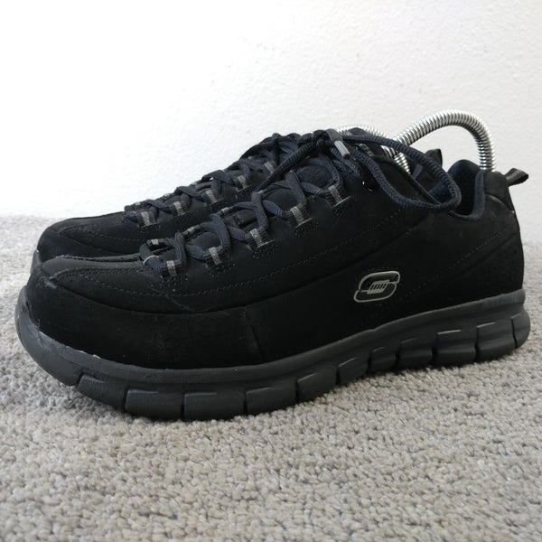Skechers Synergy Trend Setter Womens Size 9.5 Shoes Black Walking Sneakers Low