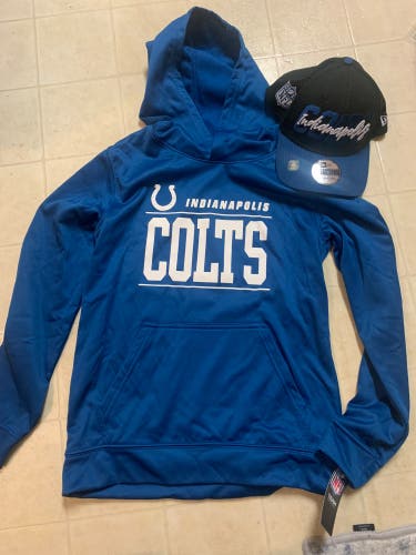 Indianapolis Colts Hoodie and hat New!