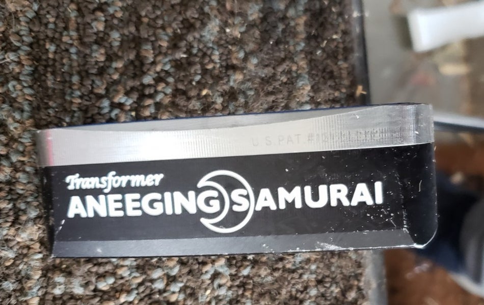 37.25 IN TRANSFORMER ANEEGING SAMURAI ANSER STYLE PUTTER W BLUE INSERT NEW GRIP