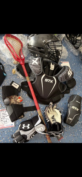Starter Kit (Used) lacrosse equipment full set up. Meets nocsae