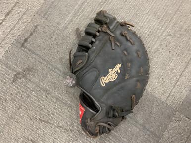 Used Rawlings PREMIUM SERIES BB/SB First Base LH Throw Black 12 1/2" 11614-S000226958