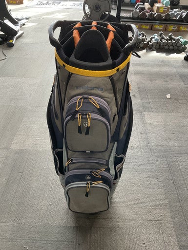 Used Cobra PASS THROUGH 14-WAY BAG Mens Cart Bag Grey 11614-S000226933