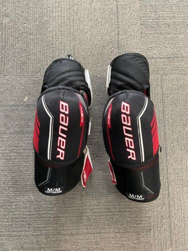 Used Bauer NSX Senior Elbow Pads Black And Red MD 11614-S000226928