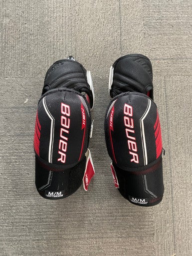 Used Bauer NSX Senior Elbow Pads Black And Red MD 11614-S000226928