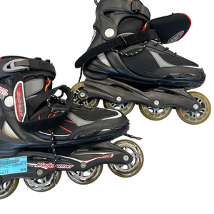 Used Rollerblade BLADERUNNER PRO 80 Senior Rec Fitness Skates Black Senior 8 11682-S000124607