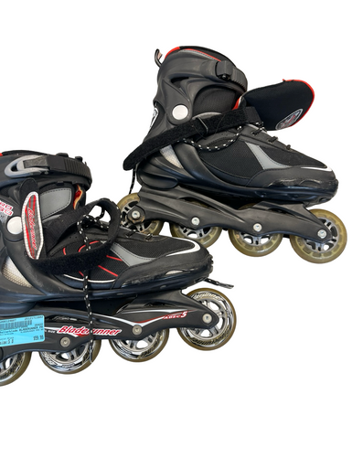 Used Rollerblade BLADERUNNER PRO 80 Senior Rec Fitness Skates Black Senior 8 11682-S000124607