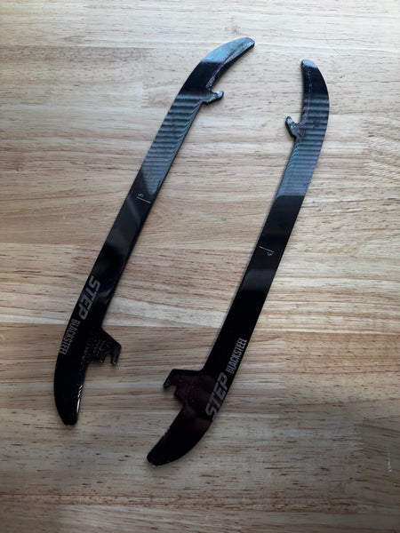 NHL Pro Stock Used Game Used Black Step Steel Skate Blades / Runners