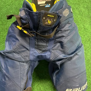 Navy Blue Bauer Supreme Mach Hockey Pants (Used) | Junior Large