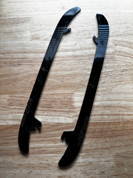 NHL Pro Stock 263mm Used Black Step Steel Skate Blades / Runners