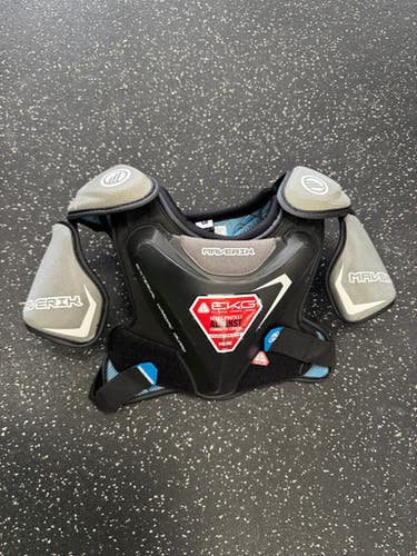 Used Maverik CHARGER EKG Lacrosse Shoulder Pads Black MD 11849-S000034422