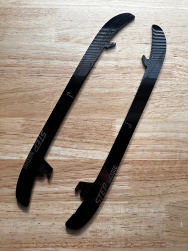 NHL Pro Stock 263mm Used Black Step Steel Skate Blades / Runners