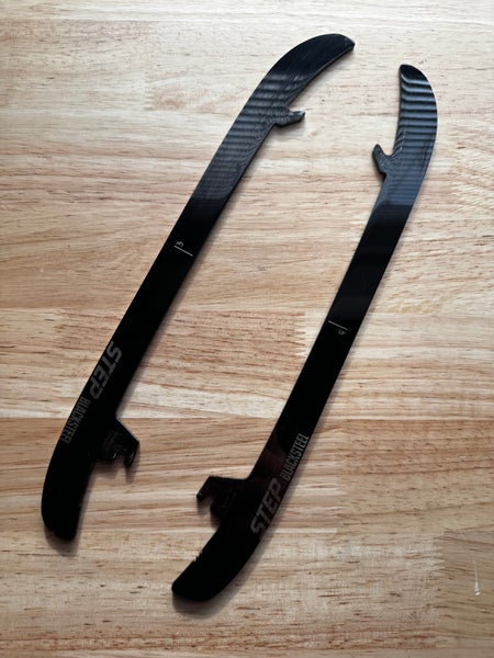 NHL Pro Stock 263mm Used Black Step Steel Skate Blades / Runners