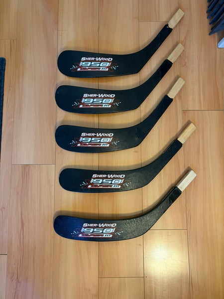 5 Sherwood 950 Taper Fit Left Handed Senior Replacement Blades