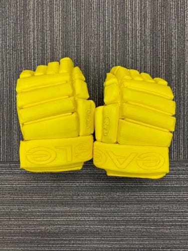 Custom Neon Yellow Eagle X70 Gloves 14"