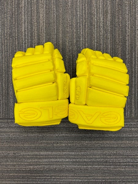 Custom Neon Yellow Eagle X70 Gloves 14"