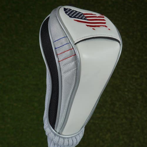 USA FAIRWAY WOOD HEADCOVER SOCK WHITE / GRAY, / RED / WHITE / BLUE ~ LOOK!!