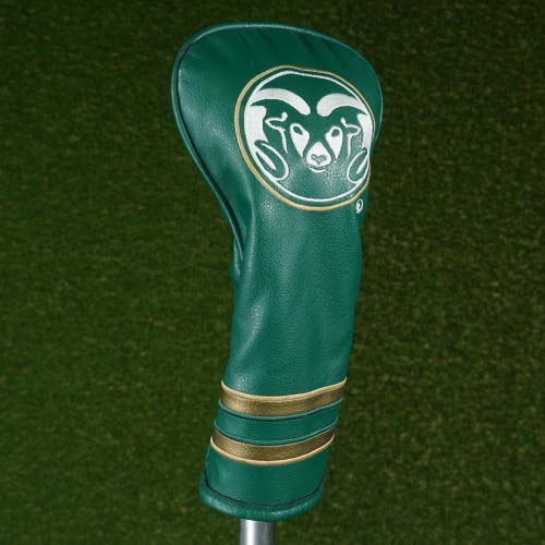 COLORADO STATE RAMS FAIRWAY WOOD HEADCOVER CSU GREEN / GOLD CHANGEABLE #'S
