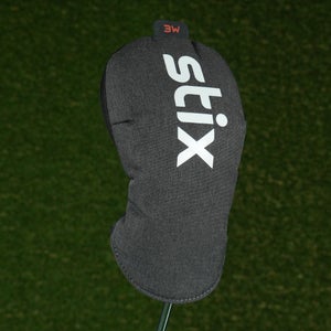 STIX 3 FAIRWAY WOOD 3W HEADCOVER GRAY / BLACK ~ LOOK!!