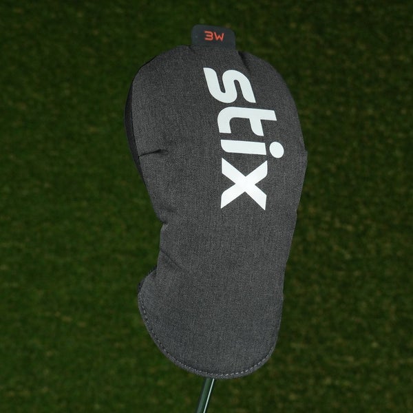 STIX 3 FAIRWAY WOOD 3W HEADCOVER GRAY / BLACK ~ LOOK!!