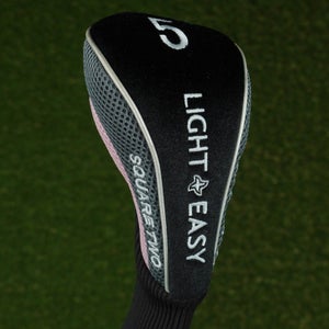 SQUARE TWO LIGHT & EASY 5 FAIRWAY WOOD 5W HEADCOVER LADIES WOMEN SOCK BLACK/PINK