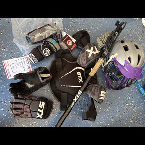 Lacrosse equipment, full set up needs all standards, medium
