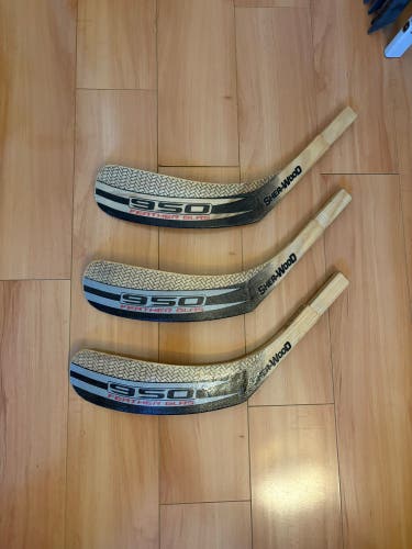 3 Sherwood 950 Feather Glas Tapered Fit Replacement Blades Senior Left Handed