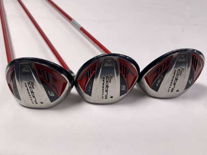Cobra Speed LD F 2008 Wood Set 3 5 7 | 15* 18* 21* Tour AD YS Fairway Regular RH