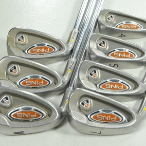 LEFT HANDED Ping i10 4-W Iron Set Stiff Flex Yellow Dot CFS Steel #207741