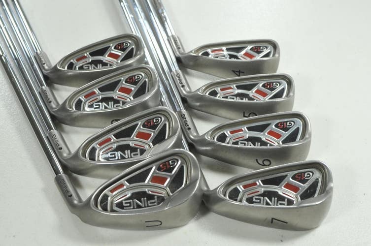 Ping G15 4-W,UW Iron Set Senior Flex Black Dot Right CFS Steel # 207734