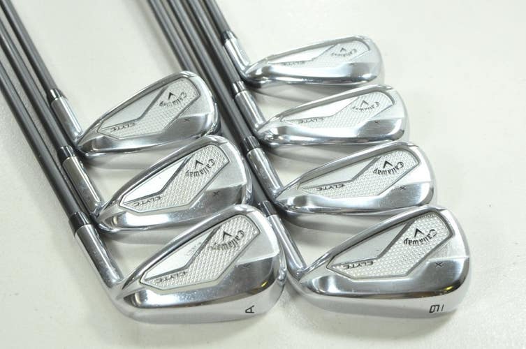 Callaway Elyte X 6-PW,AW,GW Iron Set Senior Flex Right Vanquish Graphite #207714