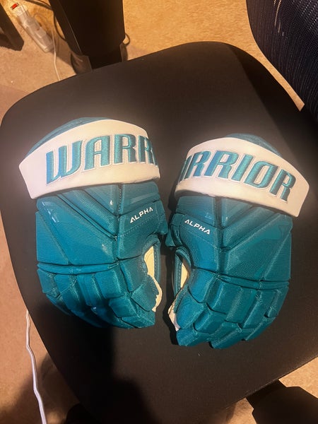 Warrior Alpha Pro Gloves 14" Pro Stock (New) San Jose Sharks - Grundstrom