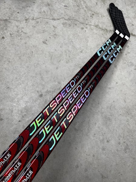3 PACK 90 Flex P90TM Senior CCM JetSpeed FT5 Pro Left Hand Hockey Stick P90TM Pro Stock (New) NHL